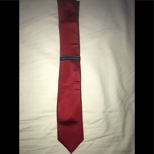 Red Tommy Hilfiger tie